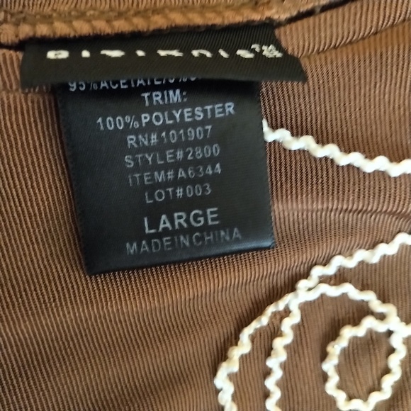 Citiknits Scroll Embroidered Top EUC L/XL - Picture 5 of 5